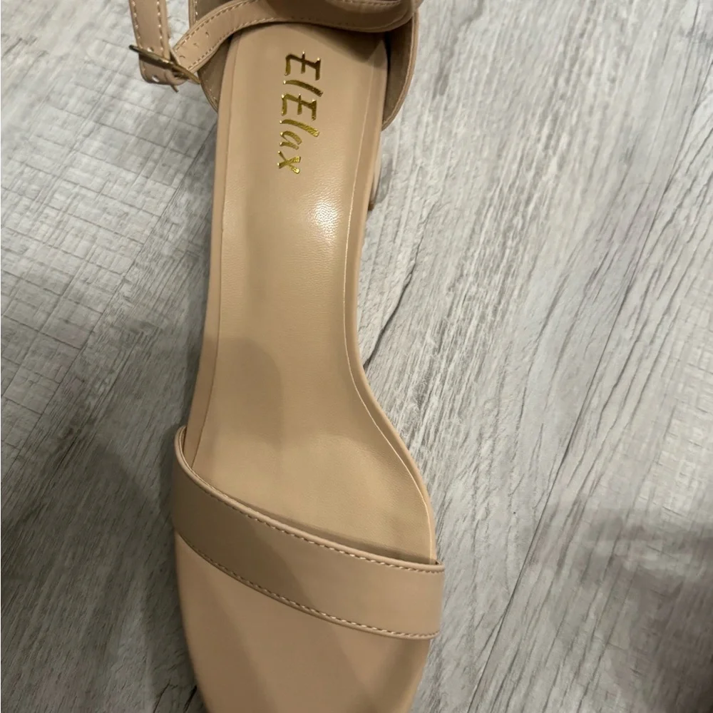 Amazon Nude Ankle Strap Heels